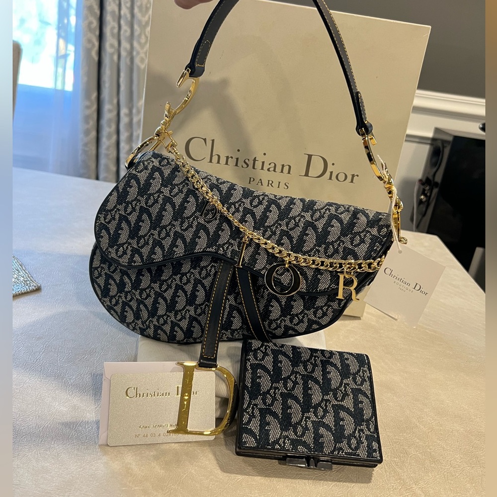 💙🦋💛Christian Dior Monogram Saddle Bag / wallet .💙🦋💛